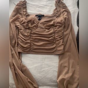 long sleeve dress shirt brown